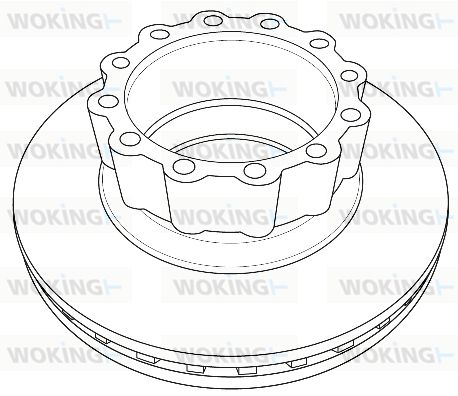 WOKING Тормозной диск NSA1229.20