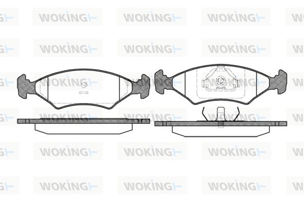 WOKING Bremžu uzliku kompl., Disku bremzes P0193.15