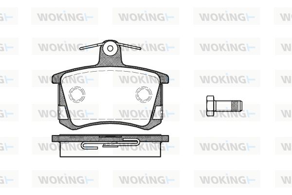 WOKING Bremžu uzliku kompl., Disku bremzes P0353.40