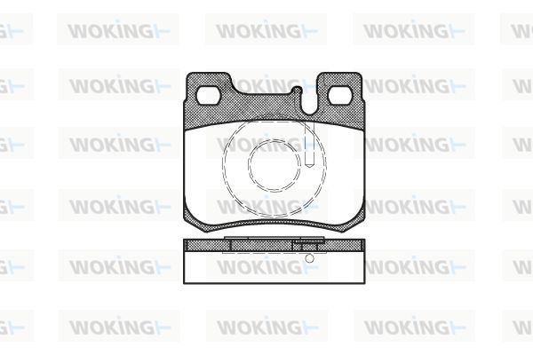 WOKING Комплект тормозных колодок, дисковый тормоз P0573.20