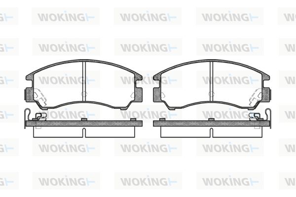 WOKING Bremžu uzliku kompl., Disku bremzes P0913.04