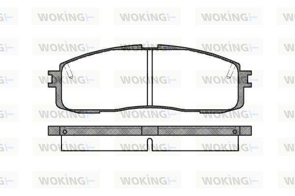 WOKING Комплект тормозных колодок, дисковый тормоз P0993.10