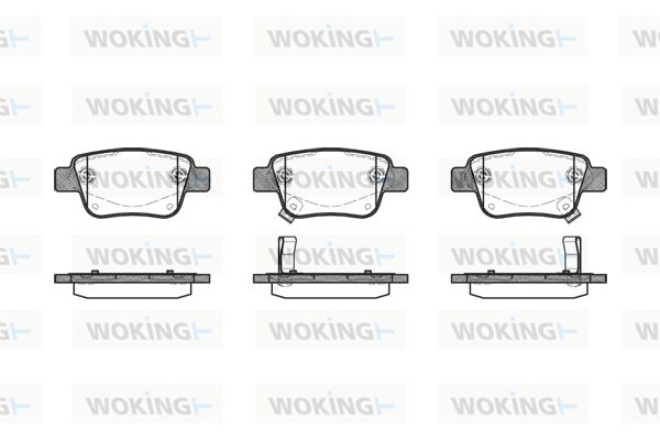 WOKING Bremžu uzliku kompl., Disku bremzes P11473.02