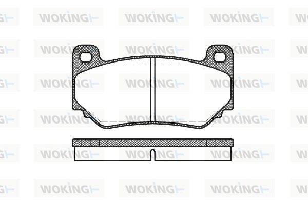 WOKING Комплект тормозных колодок, дисковый тормоз P11573.00