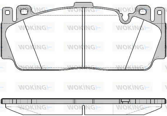 WOKING Комплект тормозных колодок, дисковый тормоз P14433.00