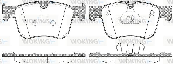 WOKING Bremžu uzliku kompl., Disku bremzes P14603.00