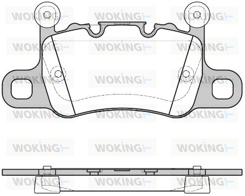 WOKING Комплект тормозных колодок, дисковый тормоз P14983.10