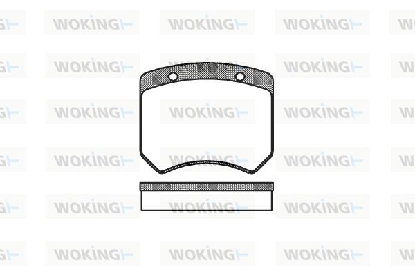 WOKING Комплект тормозных колодок, дисковый тормоз P1513.00