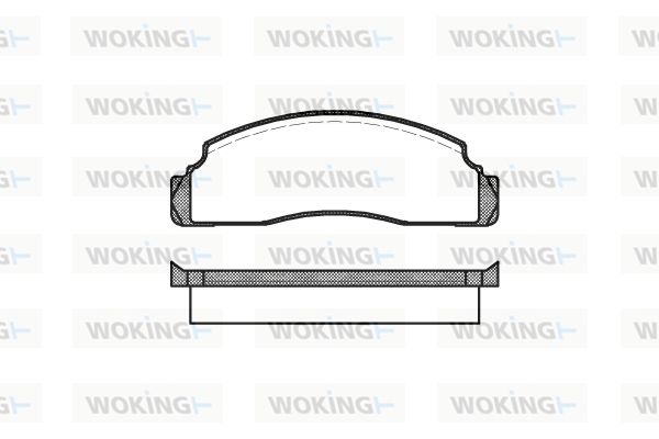 WOKING Комплект тормозных колодок, дисковый тормоз P1913.00