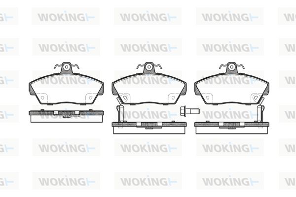 WOKING Bremžu uzliku kompl., Disku bremzes P2303.02