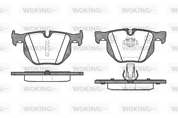 WOKING Комплект тормозных колодок, дисковый тормоз P2813.60