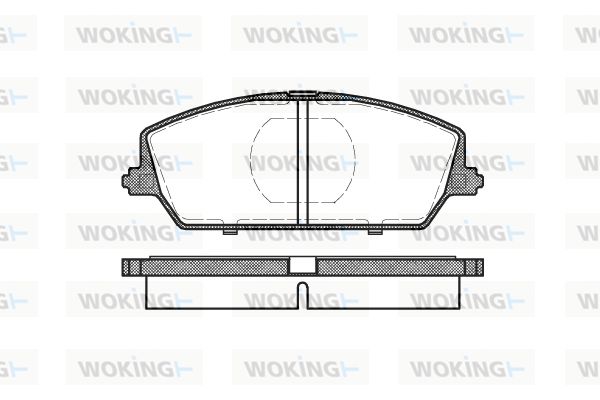 WOKING Bremžu uzliku kompl., Disku bremzes P2873.00