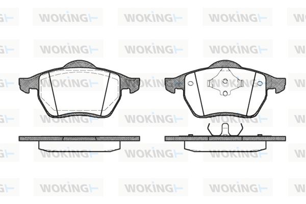 WOKING Комплект тормозных колодок, дисковый тормоз P2903.00