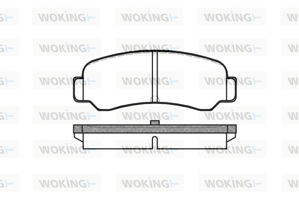 WOKING Комплект тормозных колодок, дисковый тормоз P3003.00