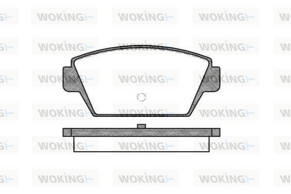 WOKING Комплект тормозных колодок, дисковый тормоз P3153.00