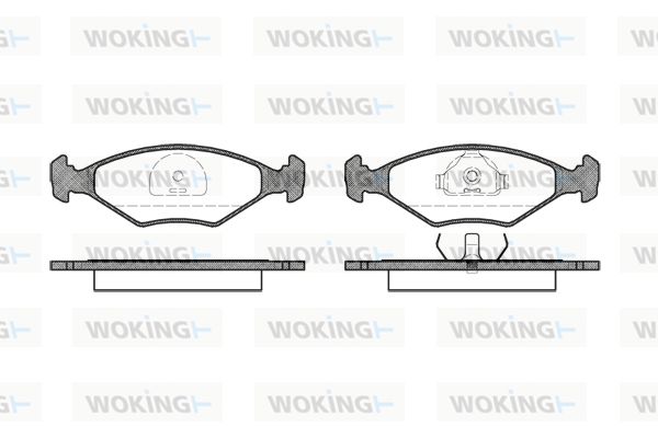 WOKING Комплект тормозных колодок, дисковый тормоз P3813.10