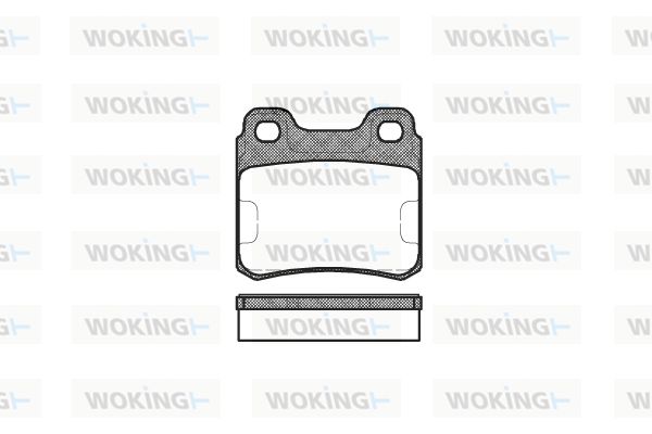 WOKING Bremžu uzliku kompl., Disku bremzes P3823.00