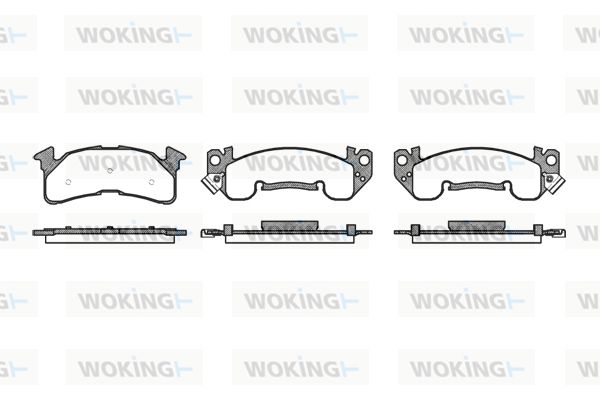 WOKING Комплект тормозных колодок, дисковый тормоз P4143.00