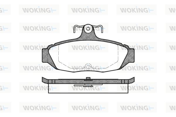 WOKING Bremžu uzliku kompl., Disku bremzes P4283.00