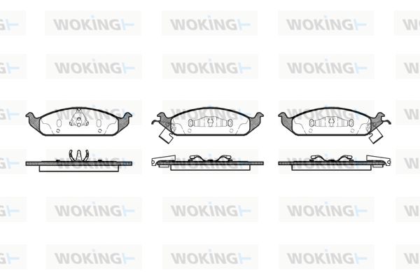 WOKING Bremžu uzliku kompl., Disku bremzes P4703.02