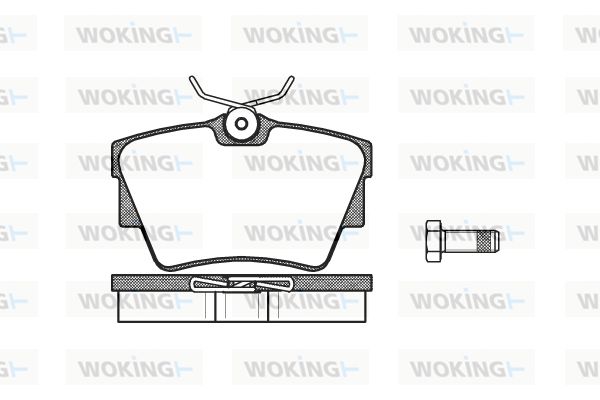 WOKING Bremžu uzliku kompl., Disku bremzes P4913.30