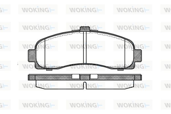 WOKING Bremžu uzliku kompl., Disku bremzes P5313.10