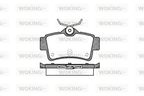 WOKING Bremžu uzliku kompl., Disku bremzes P5723.00