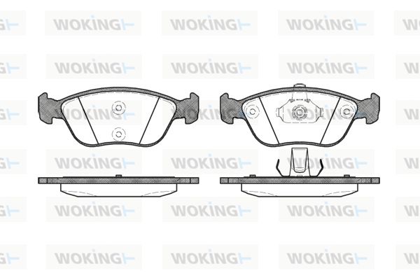 WOKING Bremžu uzliku kompl., Disku bremzes P6223.00