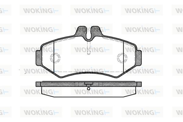 WOKING Bremžu uzliku kompl., Disku bremzes P6333.00