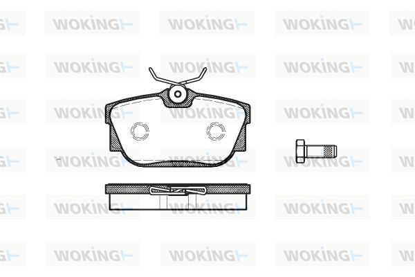 WOKING Bremžu uzliku kompl., Disku bremzes P6673.00