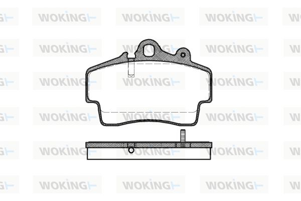 WOKING Комплект тормозных колодок, дисковый тормоз P7533.00