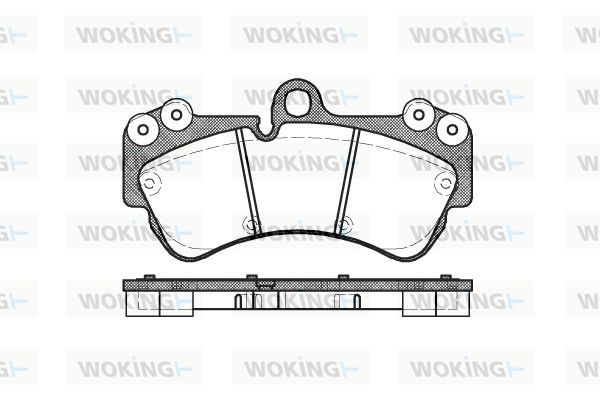 WOKING Комплект тормозных колодок, дисковый тормоз P8943.00