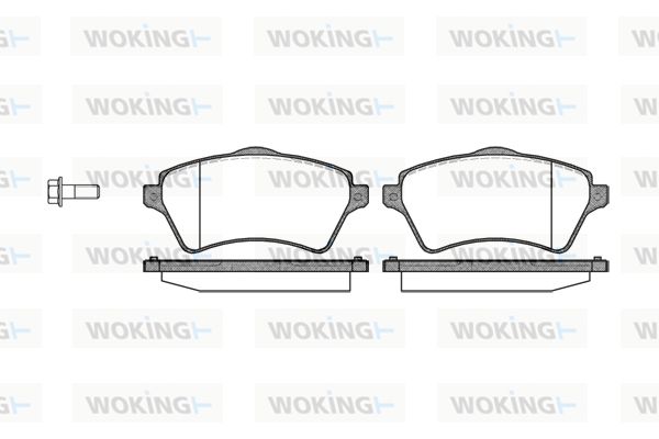 WOKING Bremžu uzliku kompl., Disku bremzes P9223.00