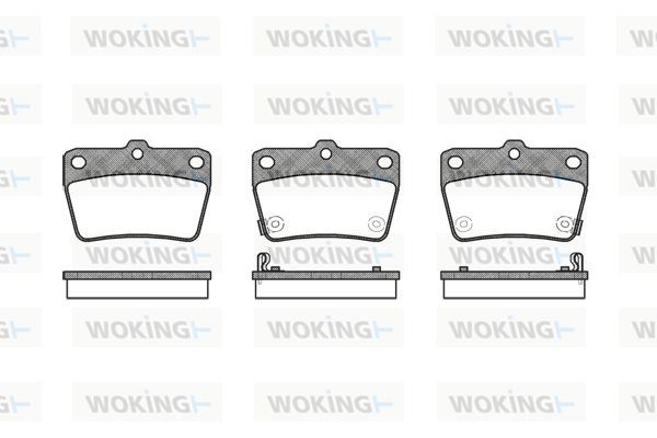 WOKING Bremžu uzliku kompl., Disku bremzes P9393.02