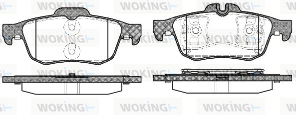 WOKING Bremžu uzliku kompl., Disku bremzes P9423.60