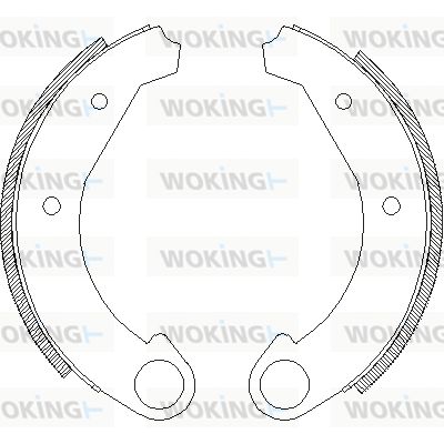 WOKING Bremžu loku komplekts Z4005.00