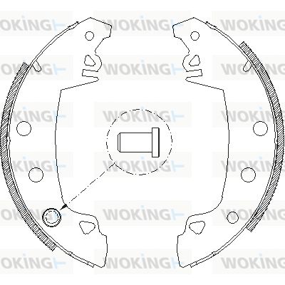 WOKING Тормозные колодки Z4017.01