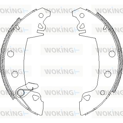 WOKING Bremžu loki Z4017.06