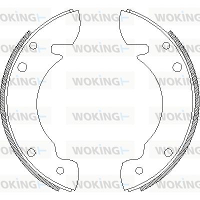 WOKING Комплект тормозных колодок Z4034.00