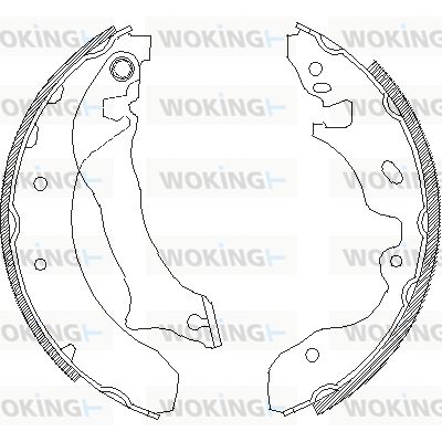 WOKING Комплект тормозных колодок Z4042.00