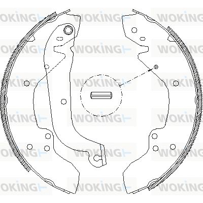 WOKING Комплект тормозных колодок Z4056.01