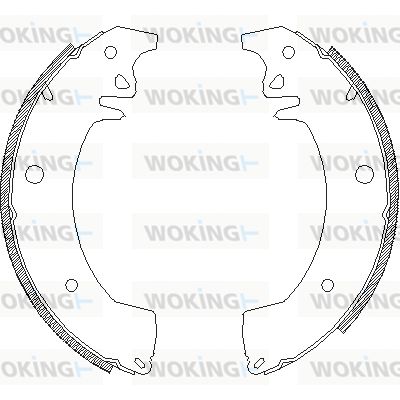 WOKING Bremžu loki Z4078.00