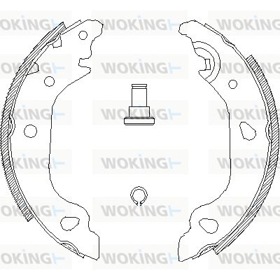 WOKING Bremžu loki Z4098.01