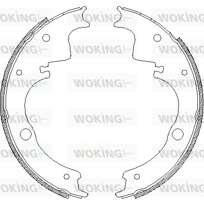 WOKING Комплект тормозных колодок Z4105.00