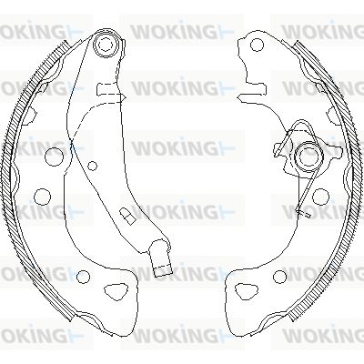 WOKING Bremžu loki Z4126.01