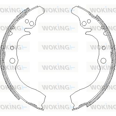 WOKING Тормозные колодки Z4133.00