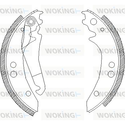 WOKING Комплект тормозных колодок Z4136.00