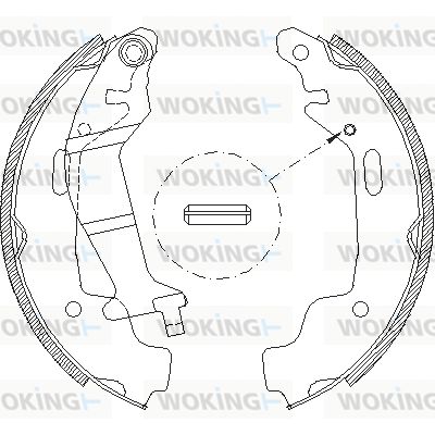 WOKING Тормозные колодки Z4145.00