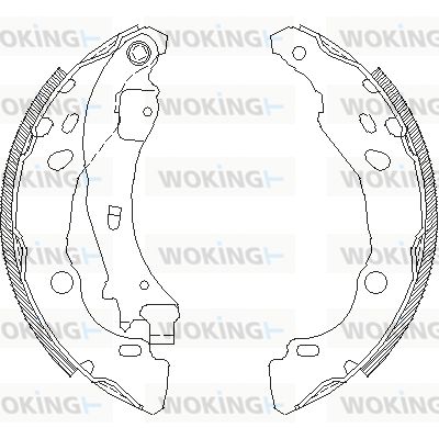 WOKING Bremžu loki Z4152.01