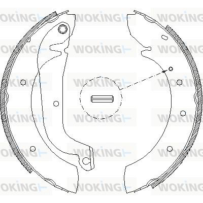 WOKING Тормозные колодки Z4178.00